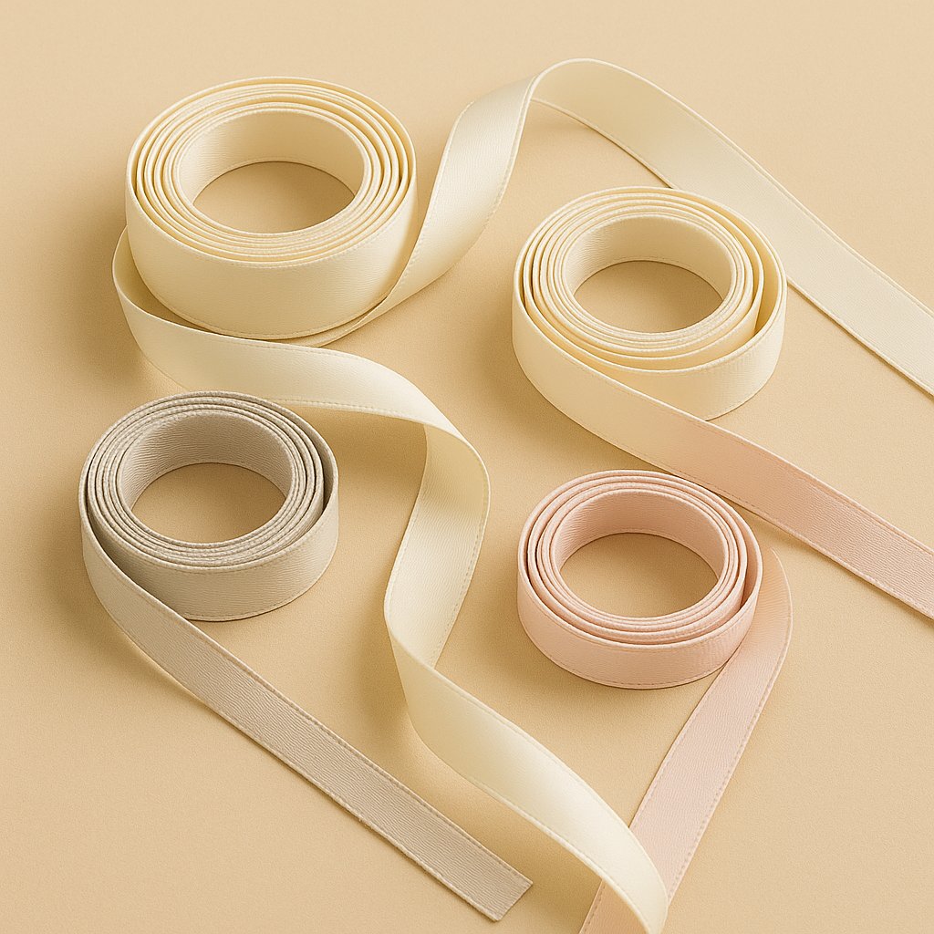 Репсова стрічка 2 см, біла