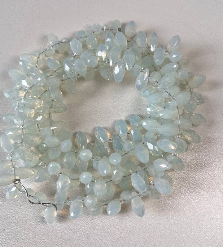 Хрусталь 6х12 мм , колір місячне сяйво