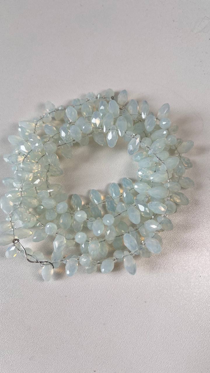 Хрусталь 6х12 мм , колір місячне сяйво Хрусталь 6х12 мм , колір місячне сяйво