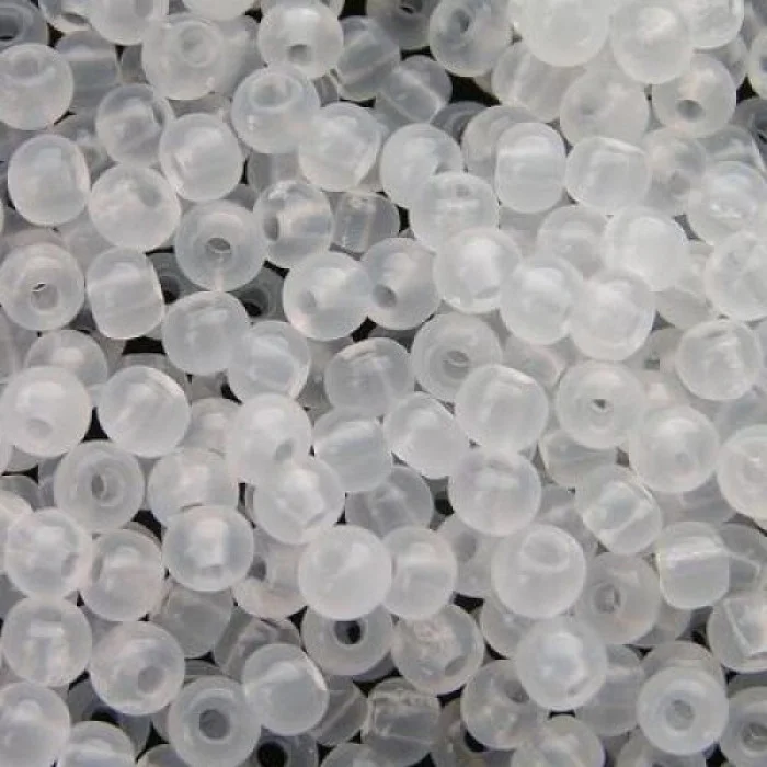 00050 matt 10/0 чеський бісер Preciosa,  кришталевий, прозорий матовий