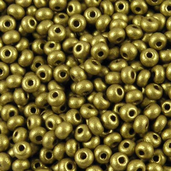 01720 10/0 чеський бісер Preciosa золотий, непрозорий металік