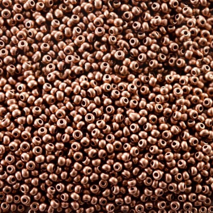 01770 10/0 чеський бісер Preciosa,  мідний, непрозорий металік
