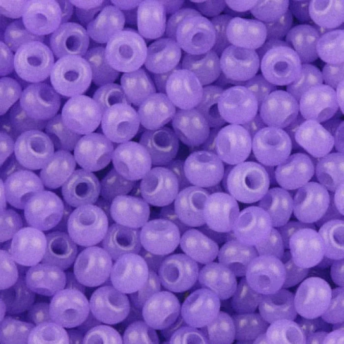 02223 10/0 чеський бісер Preciosa, фіолетовий, непрозорий сольгель алебастровий
