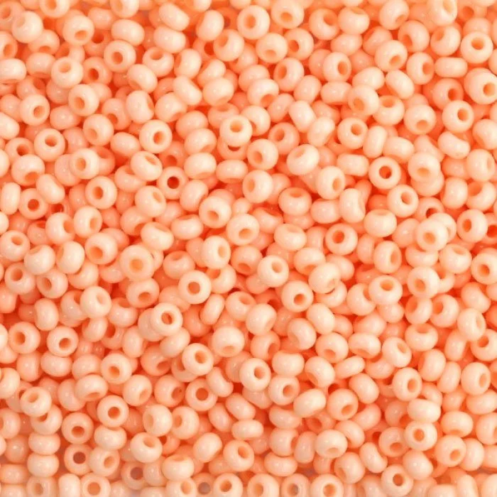 03284 10/0 чеський бісер Preciosa, помаранчевий, непрозорий крейдяний сольгель