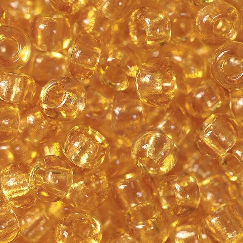 10020 10/0 чеський бісер Preciosa,  жовтий, прозорий