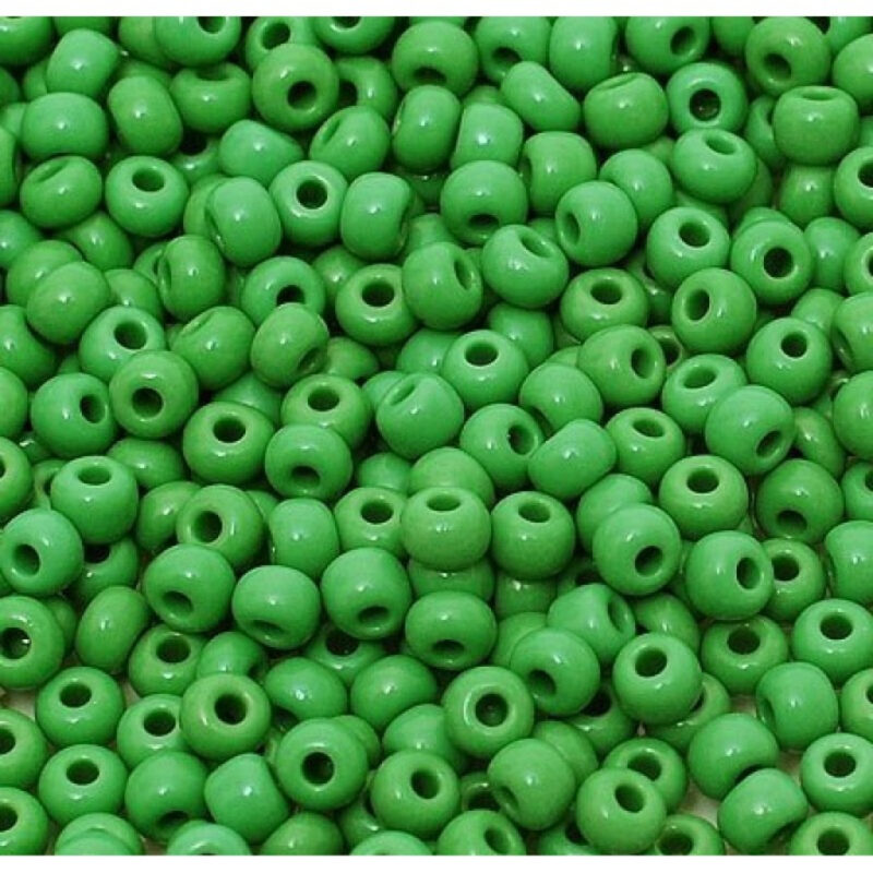 53250 10/0 чеський бісер Preciosa,  зелений, непрозорий