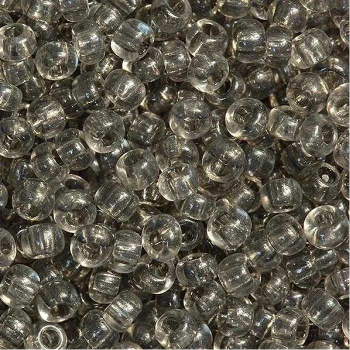 01141 10/0 чеський бісер Preciosa,  сірий, кристальний сольгель
