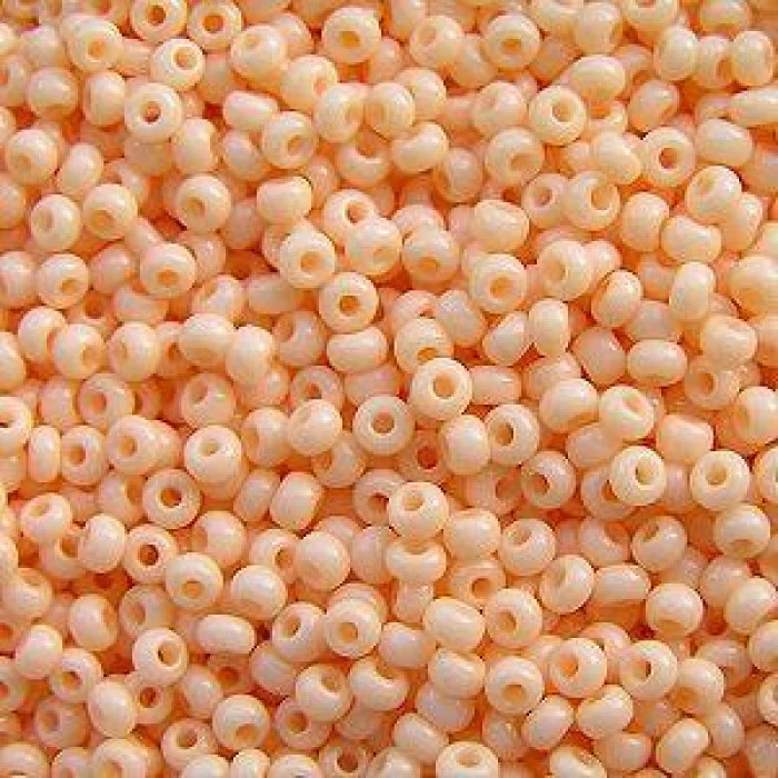 03285 10/0 чеський бісер Preciosa,  помаранчевий, непрозорий крейдяний сольгель