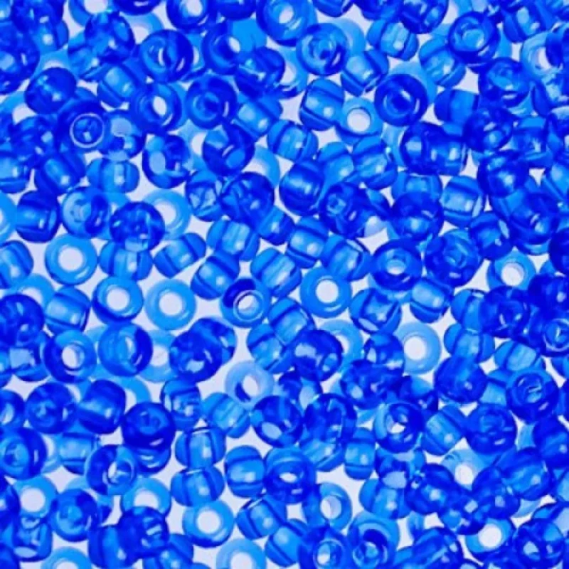 30050 10/0 чеський бісер Preciosa, синій, прозорий
