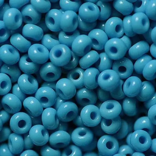 63050 10/0 чеський бісер Preciosa,  блакитний, непрозорий