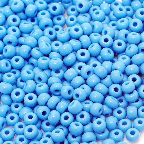 63020 10/0 чеський бісер Preciosa,  блакитний, непрозорий