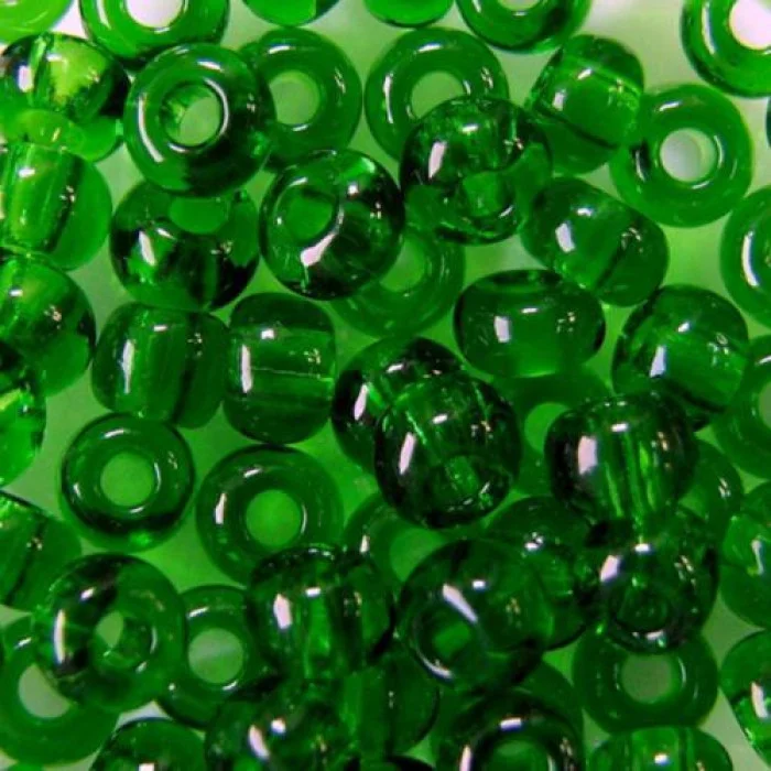 50120 10/0 чеський бісер Preciosa,  зелений темний, прозорий