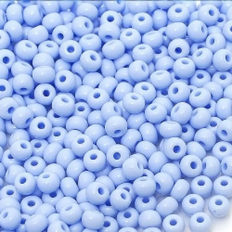 33000 10/0 чеський бісер Preciosa, блакитний світлий, непрозорий