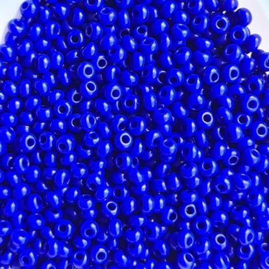 33060 10/0 чеський бісер Preciosa, синій, непрозорий