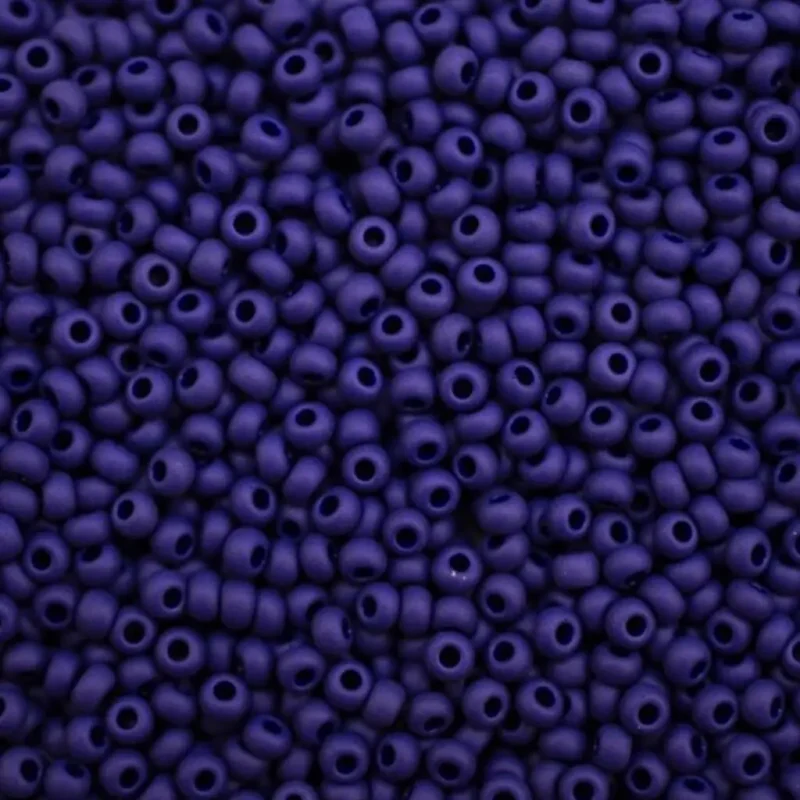 33070 matt 10/0 чеський бісер Preciosa, синій темний, непрозорий матовий
