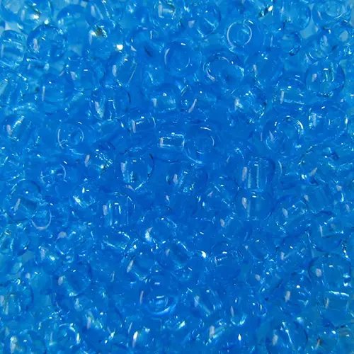60010 10/0 чеський бісер Preciosa, блакитний, прозорий