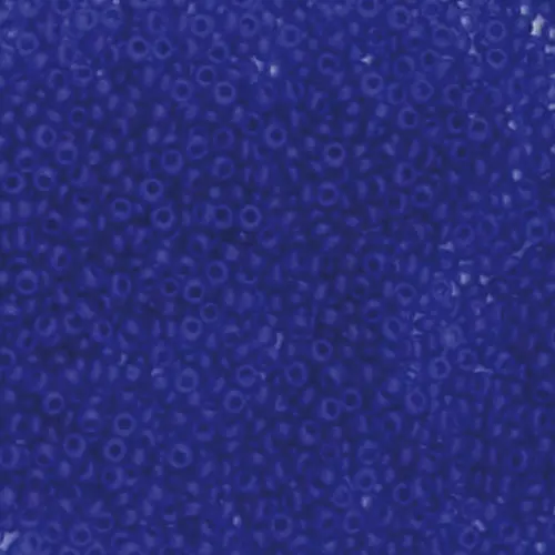 60300 matt 10/0 чеський бісер Preciosa, синій, прозорий матовий