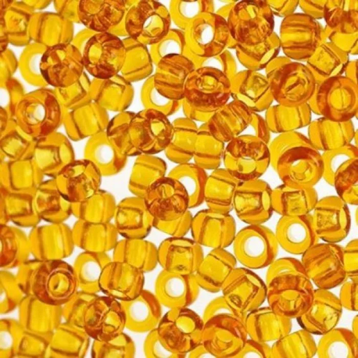 10070 10/0 чеський бісер Preciosa,  бурштиновий, прозорий