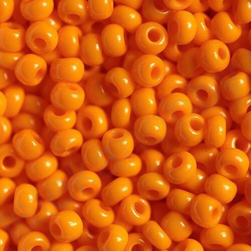 93110 10/0 чеський бісер Preciosa, помаранчевий, непрозорий