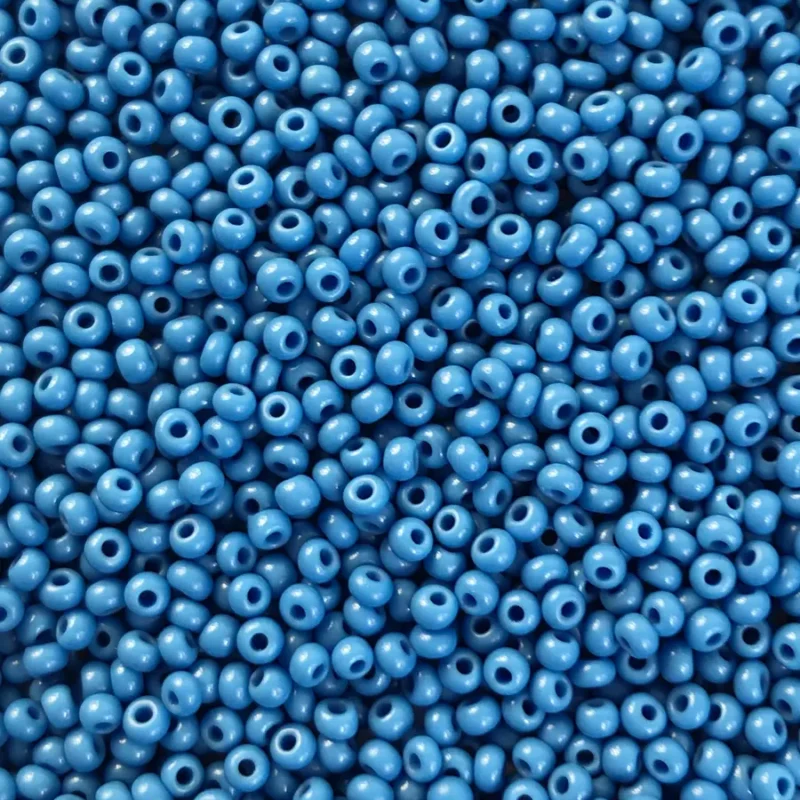 63080 10/0 чеський бісер Preciosa,  блакитний темний, непрозорий