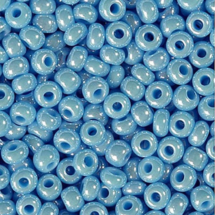 68020 10/0 чеський бісер Preciosa, бірюзовий, непрозорий глазурований