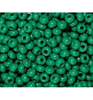 53240 10/0 чеський бісер Preciosa, зелений темний, непрозорий