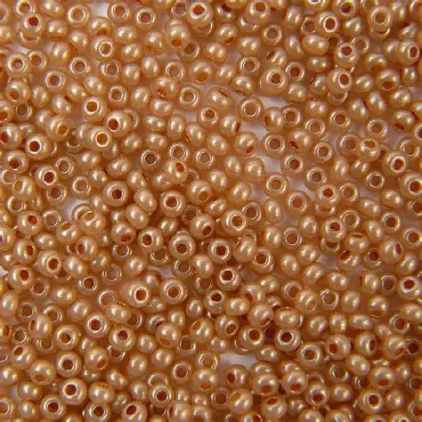 17783 10/0 чеський бісер Preciosa, 50 г, бежевий, непрозорий алебастровий перламутровий