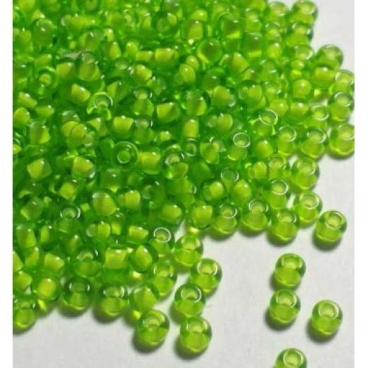 55226 Чеський бісер Preciosa 10 для  зелений бірюзовий оливковий алебастровий прозорий