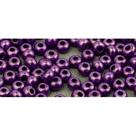33062 10/0 чеський бісер Preciosa, блакитно-фіолетовий, непрозорий глянцевий