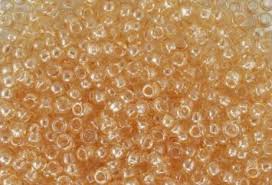 48015 10/0 чеський бісер Preciosa, бежевий, кристальний глянцевий