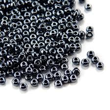 49101 10/0 чеський бісер Preciosa, темно-сірий, кристальний глянцевий