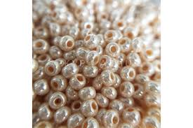 46112 10/0 чеський бісер Preciosa, бежевий, непрозорий перламутровий