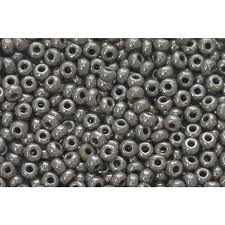 48020 10/0 чеський бісер Preciosa, сірий, непрозорий глазурований