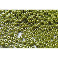 58430 10/0 чеський бісер Preciosa,  оливковий, непрозорий глазурований