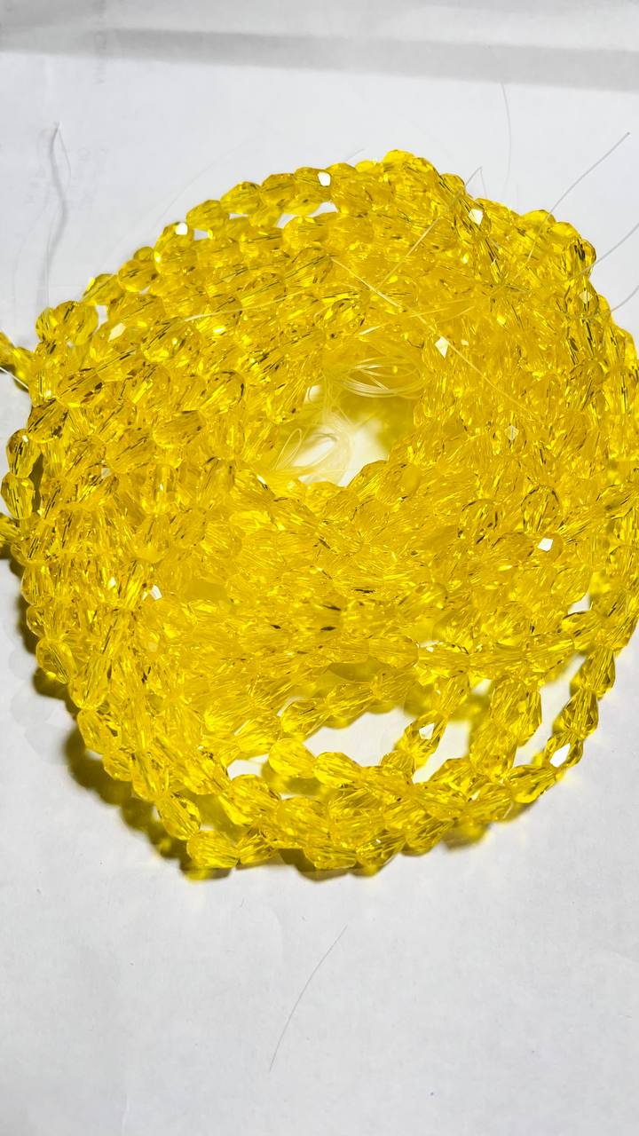 Капелька 6х8 жовта прозора Капелька 6х8 жовта прозора