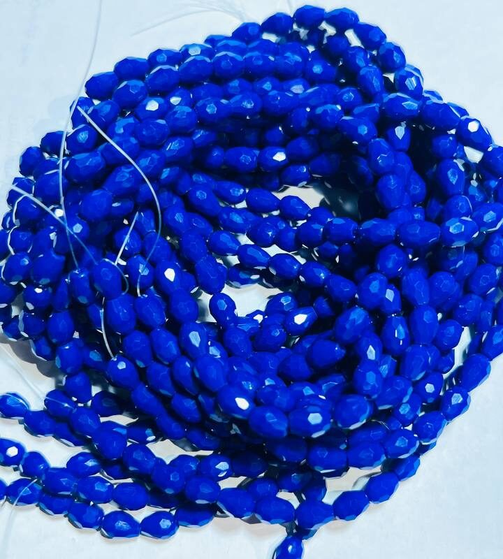 Капелька 6х8 синя