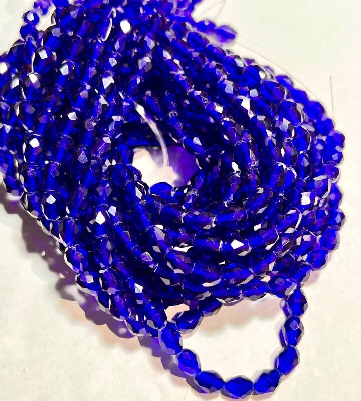 Капелька 6х8 синя прозора