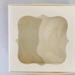 Коробочка 10х10х3 біла вікно