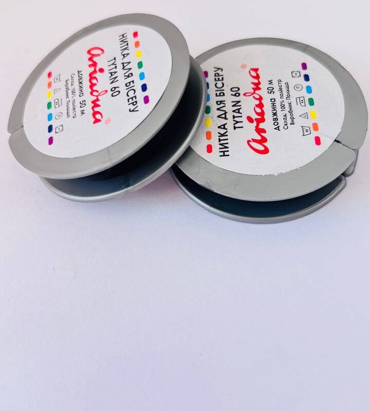 Нитка титан 60 чорна