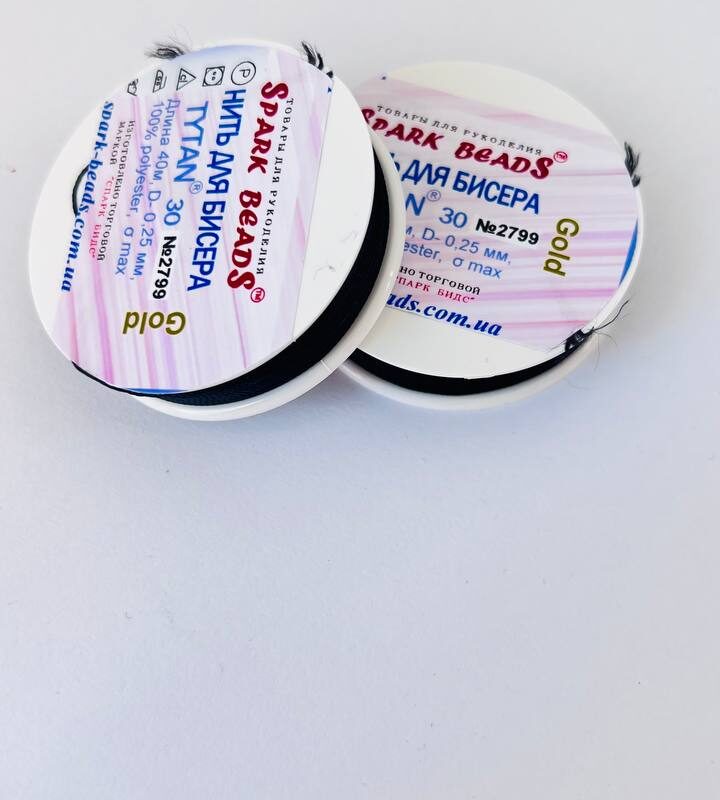 Нитка титани 30 чорна