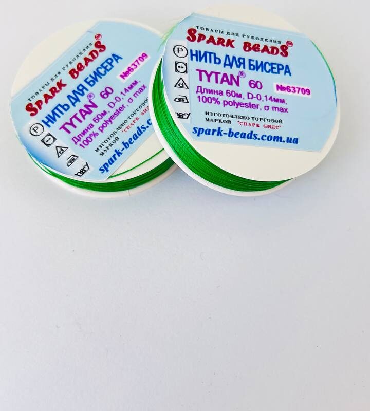 Нитка титани 60 зелена