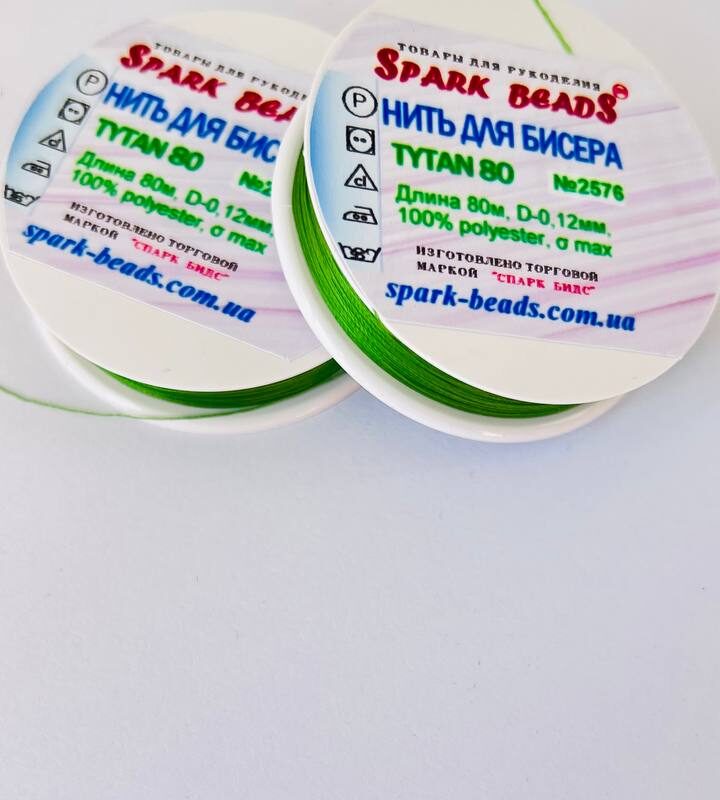 Нитка титани 80 зелена