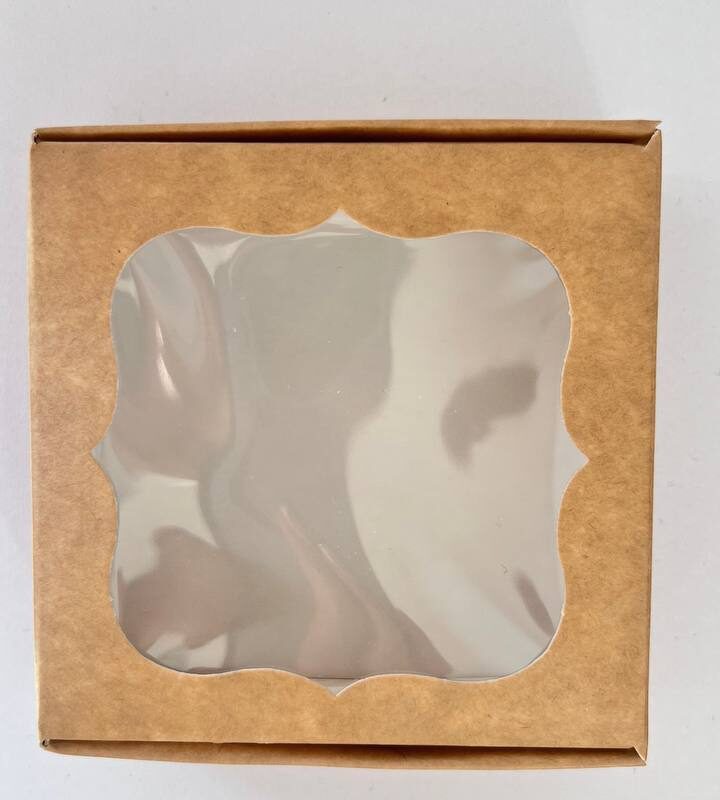 Коробочка 10х10х3 крафт