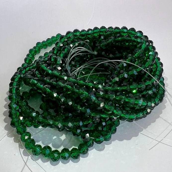 Ронделі 6мм бутилочний прозорий