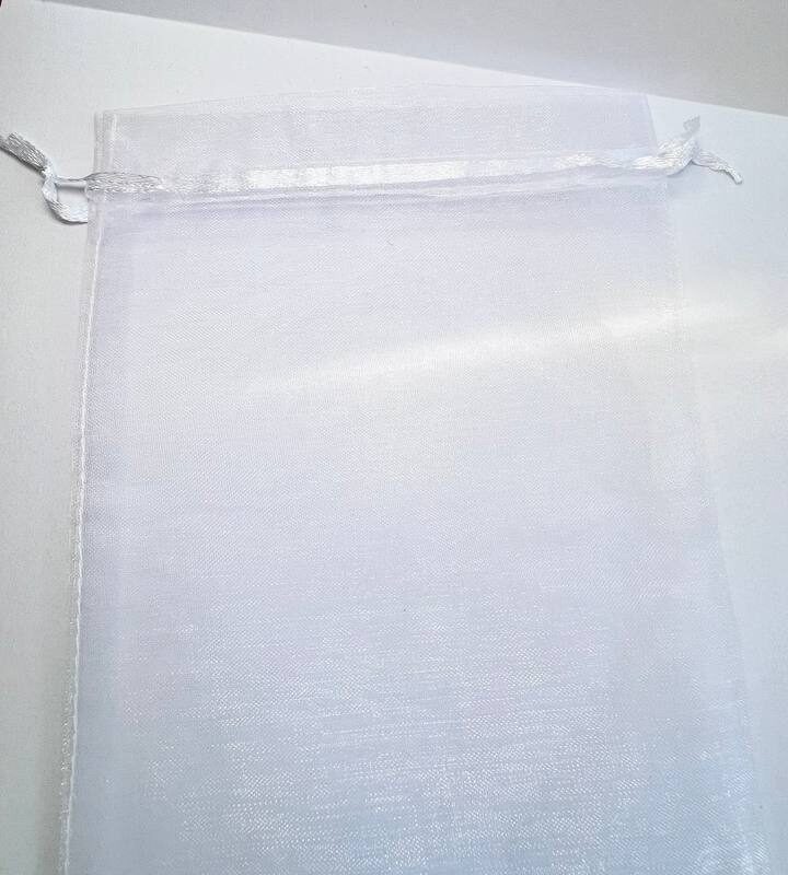 Подарункові мішечки з органзи 17,5х13 см білий