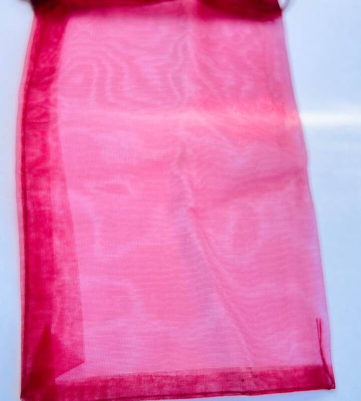 Подарункові мішечки з органзи 9х14 см червоний