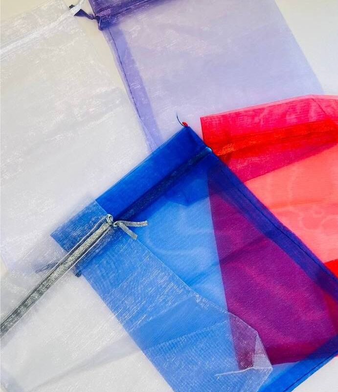 Подарункові мішечки з органзи асорті, 17,5х13 см