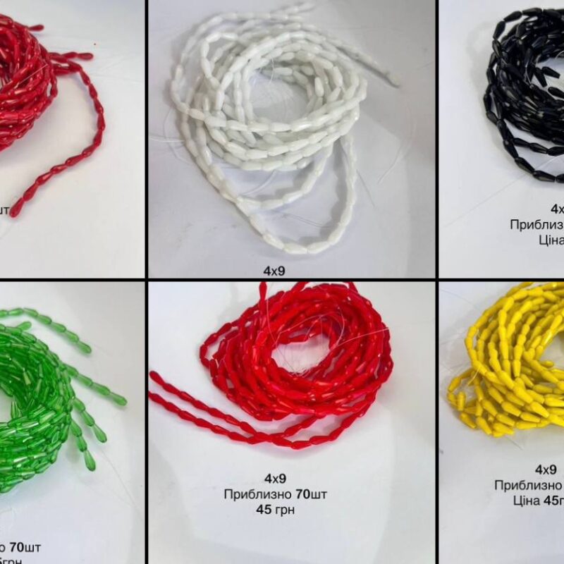 Капелька 6х8, червона 93190