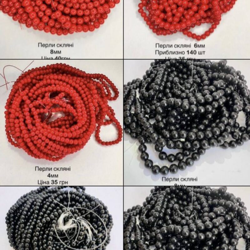 Капелька 6х8, червона 93190