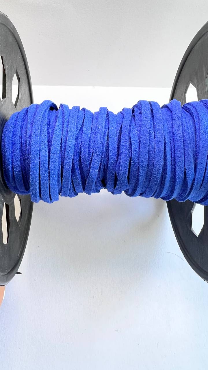 Шнур замшевий 2 мм, синій Шнур замшевий 2 мм, синій